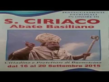 Buonvicino: Festa San Ciriaco 2015- processione verso la grotta