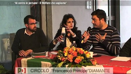 PD Diamante: Incontro dibattito “Al centro le persone. Il Welfare che vogliamo”