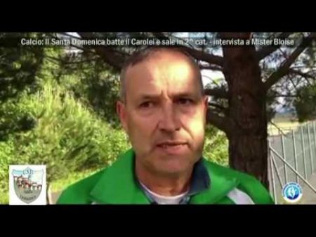 Calcio: Santa Domenica approda in 2^cat.-intervista a Mister Bloise