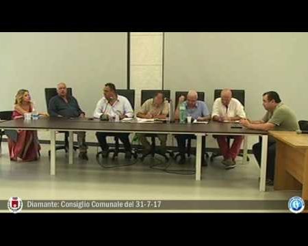 Diamante: Consiglio Comunale del 31/7/17