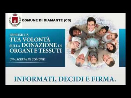 Diamante:Donazioni, progetto “Una scelta in Comune”- conferenza stampa