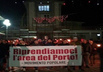 Porto di Diamante: Il Movimento popolare propone nuove forme di protesta