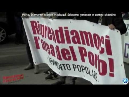 Questione Porto, Diamante scende in piazza- reportage