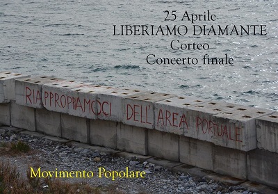 Porto di Diamante: il 25 aprile nuova manifestazione cittadina a cura del Movimento popolare
