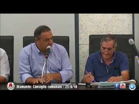 Diamante: Consiglio comunale del 23/8/18
