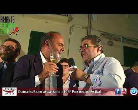 Diamante: Bruno Vespa ospite del 26° Peperoncino Festival-intervista