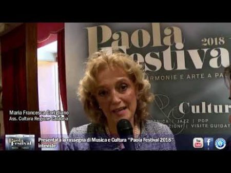 Presentata la rassegna di Musica e Cultura “Paola festival 2018”-interviste