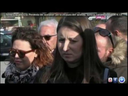 Terme Luigiane: Protesta dei lavoratori, salta la riunione con la S.A.TE.CA.-immagini-interviste