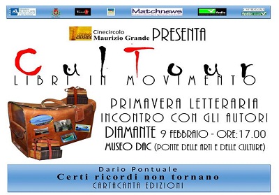 Diamante: Riparte “CulTour” la rassegna letteraria del Cinecircolo Maurizio Grande.
