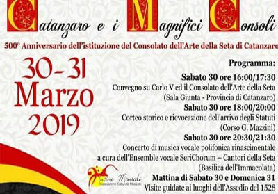 Catanzaro in festa per i 500 anni del consolato dell’arte della seta