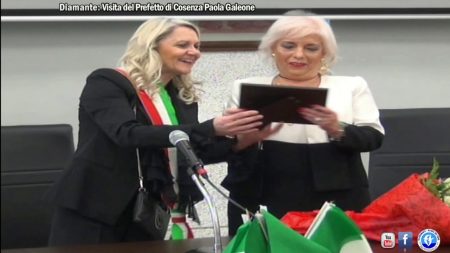 Diamante: Visita del Prefetto di Cosenza Dott.ssa Paola Galeone