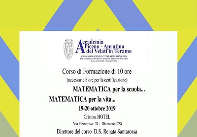 Diamante: Congresso e Corso formativo, “Matematica per la scuola…Matematica per la vita”