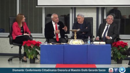 Diamante: Conferimento Cittadinanza onoraria al Maestro orafo Gerardo Sacco