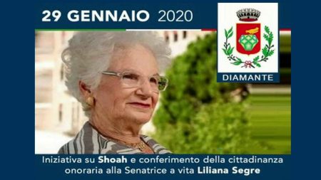 Diamante: Conferimento Cittadinanza Onoraria alla Senatrice Liliana Segre – Integrale