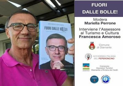 Diamante: Michele Cucuzza presenta il suo libro “Fuori dalle bolle!”