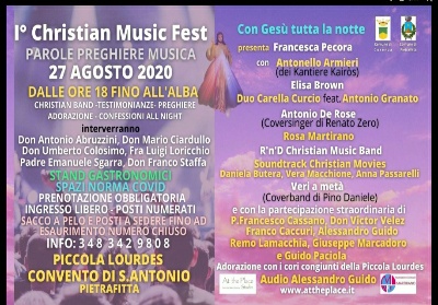 “Christian Music Fest”. A Pietrafitta (Cs) il primo Festival della musica cristiana