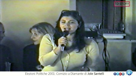 TD Story. Politiche 2001: Comizio a Diamante di Jole Santelli