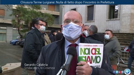 Chiusura Terme Luigiane. Incontro in Prefettura – immagini-interviste