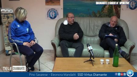 Incontro con … il Presidente della SSD Virtus Diamante Pino Savarese ed il Capitano della Squadra Femminile Eleonora Mandaliti