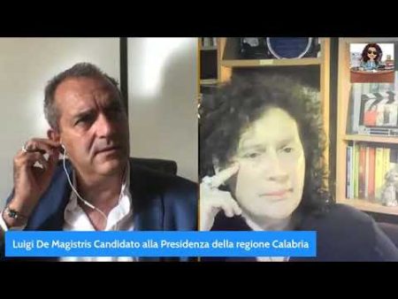 Intervista a Luigi De Magistris candidato alla Presidenza della Regione Calabria
