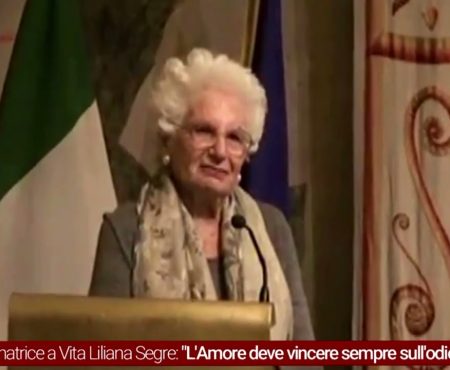 Liliana Segre. Appello ai giovani: “L’amore deve sempre vincere sull’odio”