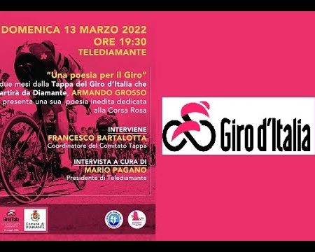 Diamante: “Una Poesia per il Giro” di Armando Grosso