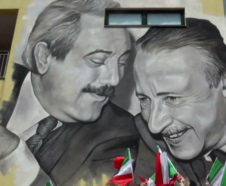 Vietri di Potenza: Il Murale di A. Perrotta dedicato a Falcone e Borsellino – servizio