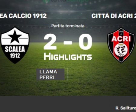 Scalea Calcio 1912 – Città di Acri 2-0 – highlights