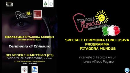 Speciale Cerimonia di chiusura Programma Pitagora Mundus a Belvedere M.mo