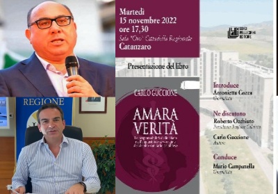 Regione. Carlo Guccione presenta il suo libro “Amara verità”. Confronto con Occhiuto sulla sanità