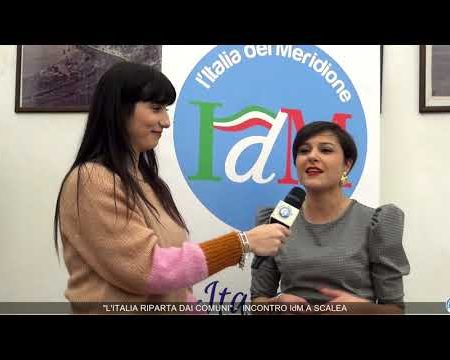 “L’ITALIA RIPARTA DAI COMUNI”. INCONTRO PROMOSSO IdM A SCALEA – interviste