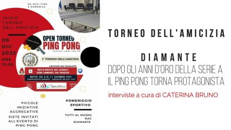 SPECIALE – Diamante: 1° “Torneo dell’amicizia” di Ping Pong