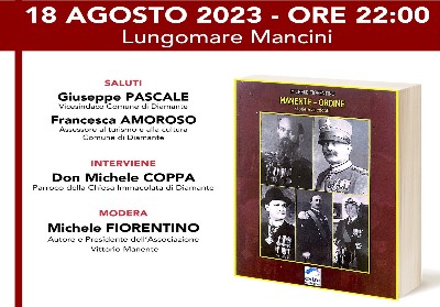 Diamante: Presentazione del libro “Manente – Ordine, storie e aneddoti”