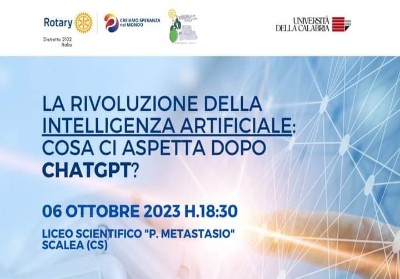 Scalea: Al Liceo Scientifico un convegno sull’Intelligenza Artificiale