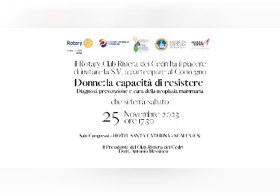 Scalea: “Donne: La capacità di resistere”. Convegno sulla neoplasia mammaria
