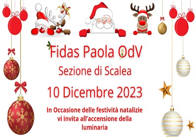 La Fidas Sezione di Scalea organizza la “Fidas Christmas”