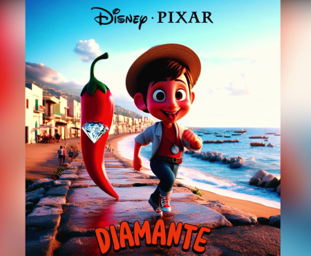 Immagina Diamante in un cartone animato Pixar Disney