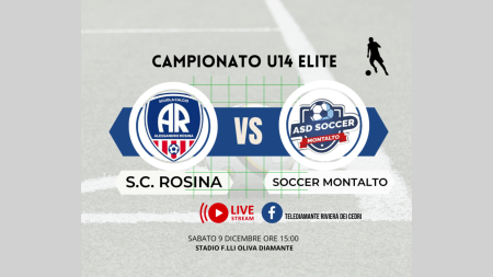 U14 ELITE: SC A. Rosina – ASD Soccer Montalto