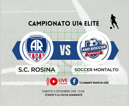 U14 ELITE: SC A. Rosina – ASD Soccer Montalto