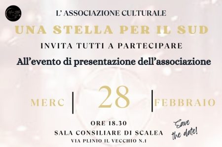 Scalea: Presentazione dell’associazione “Una Stella per il Sud”