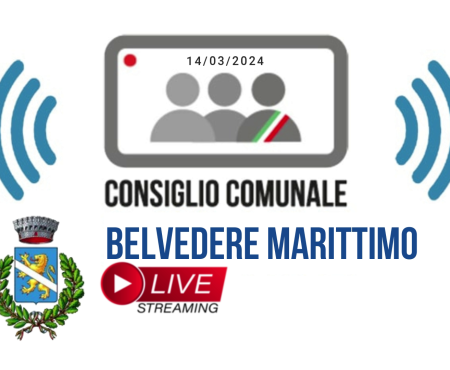 Belvedere M.mo: Consiglio Comunale del 14/03/24