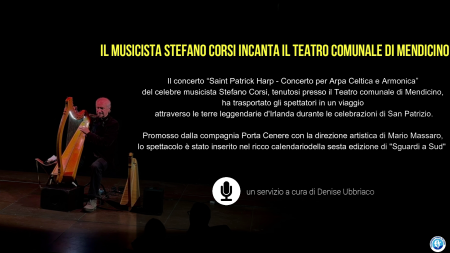 IL MUSICISTA STEFANO CORSI INCANTA IL TEATRO COMUNALE DI MENDICINO – Video/Intervista