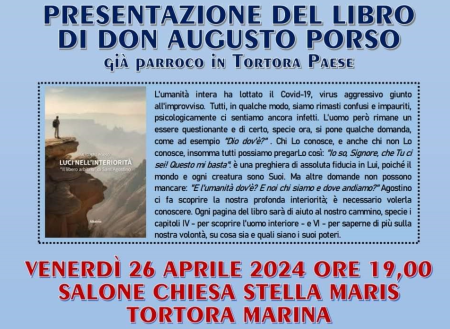 Tortora: Presentazione del libro “Luci nell’interiorità” di Don Augusto Porso