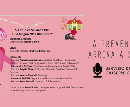 IISS di Diamante: “La Prevenzione arriva a scuola” – servizio