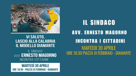 Il Sindaco di Diamante Ernesto Magorno incontra i cittadini