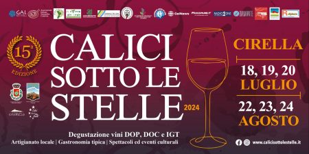 Cirella: Sabato 29 giugno la presentazione della 15^ edizione di Calici sotto le Stelle