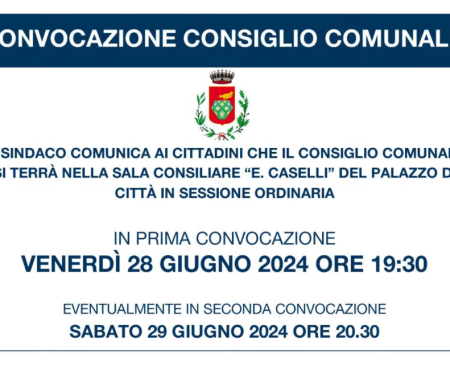 Diamante: Consiglio Comunale del 28/06/24