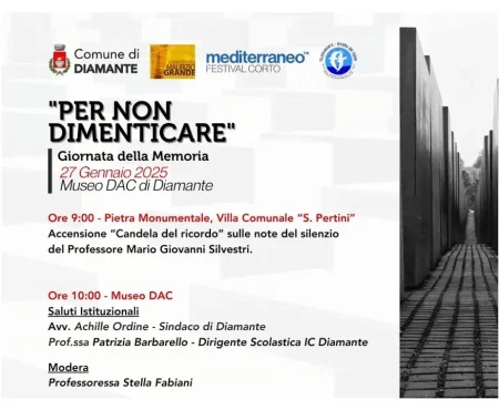 Diamante: Giornata della Memoria. Iniziative “Per non dimenticare” – Reportage 