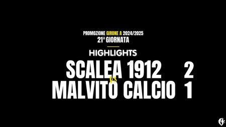 Scalea 1912 vs Malvito Calcio 2-1 Highlights