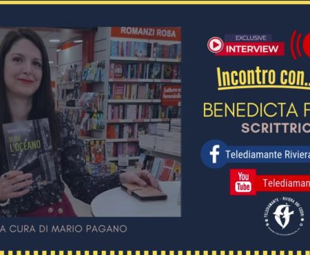 Benedicta Felice che ci presenta il suo libro “OLTRE L’OCEANO”